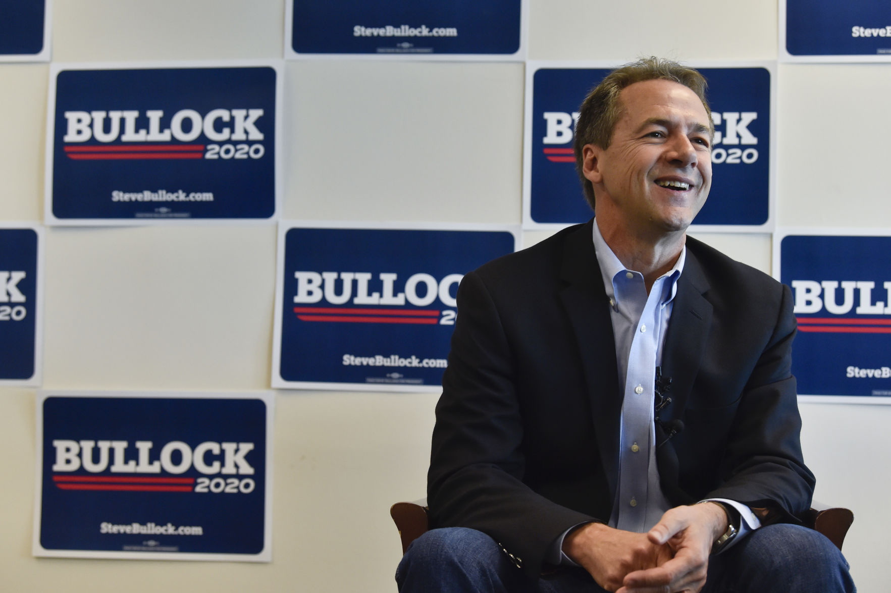 Gov. Steve Bullock, Democratic presidential candidate, holds a roundtable discussion